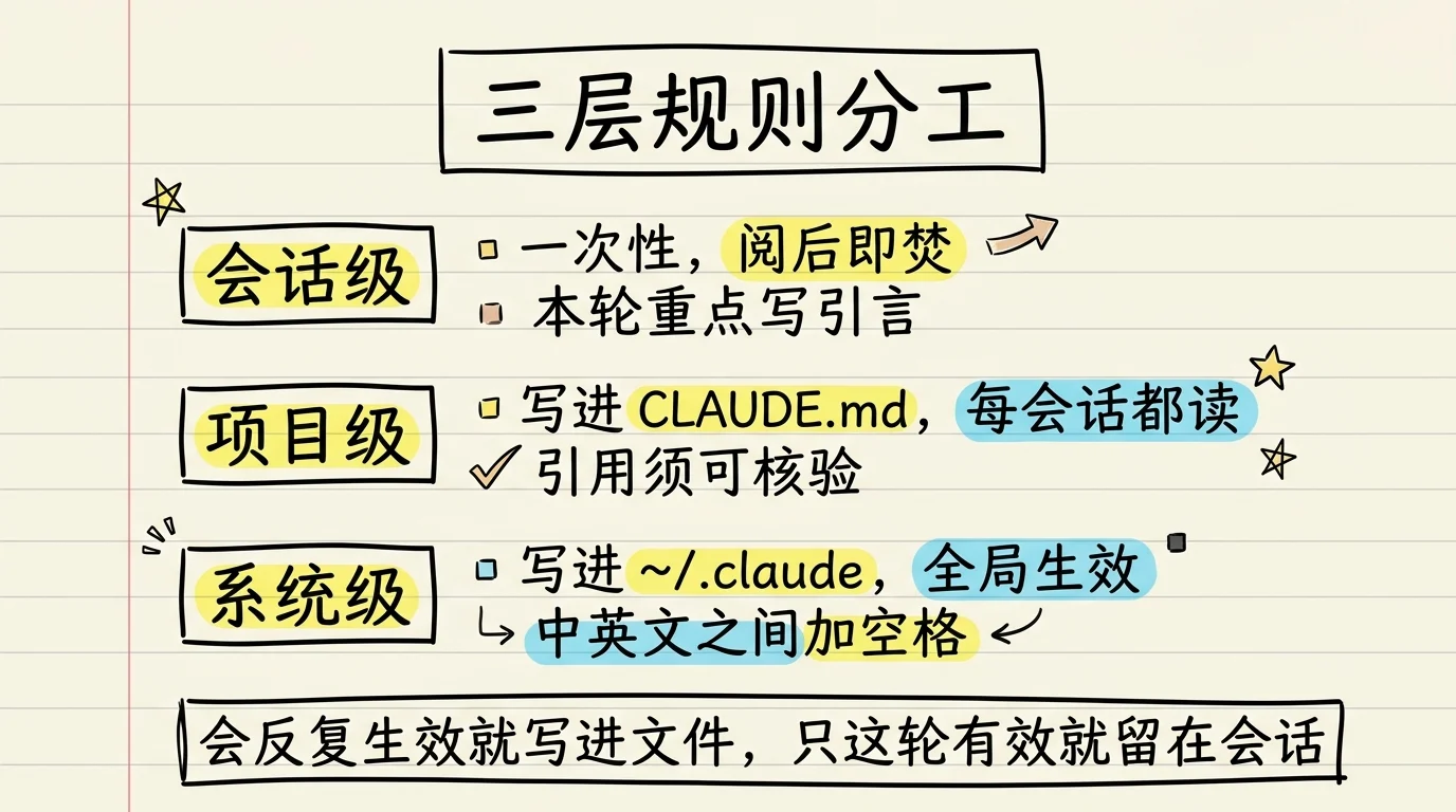 会话级、项目级、系统级